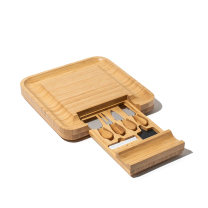 Bamboo Square Charcuterie Board Set