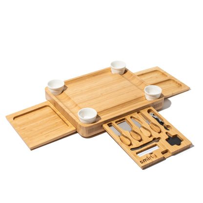 Bamboo 3 Drawer Charcuterie Board Set