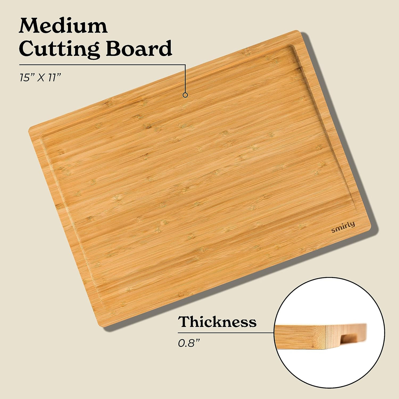 Extra Large Bamboo Cutting Board Eco Friendly and Antibacterial Chopping  and Serving Board, 1 unit - King Soopers