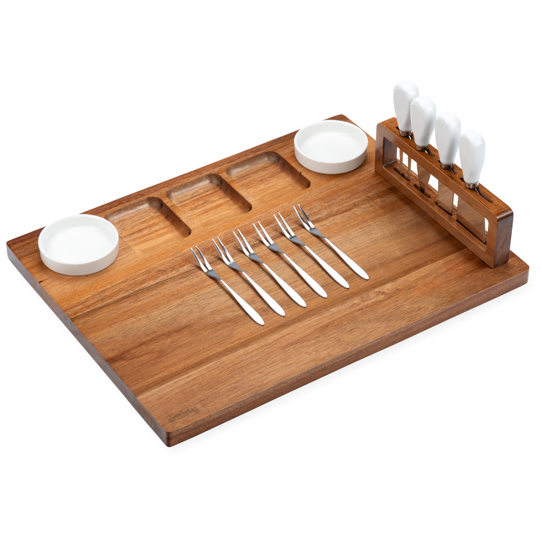 Acacia Flat Charcuterie Board Set