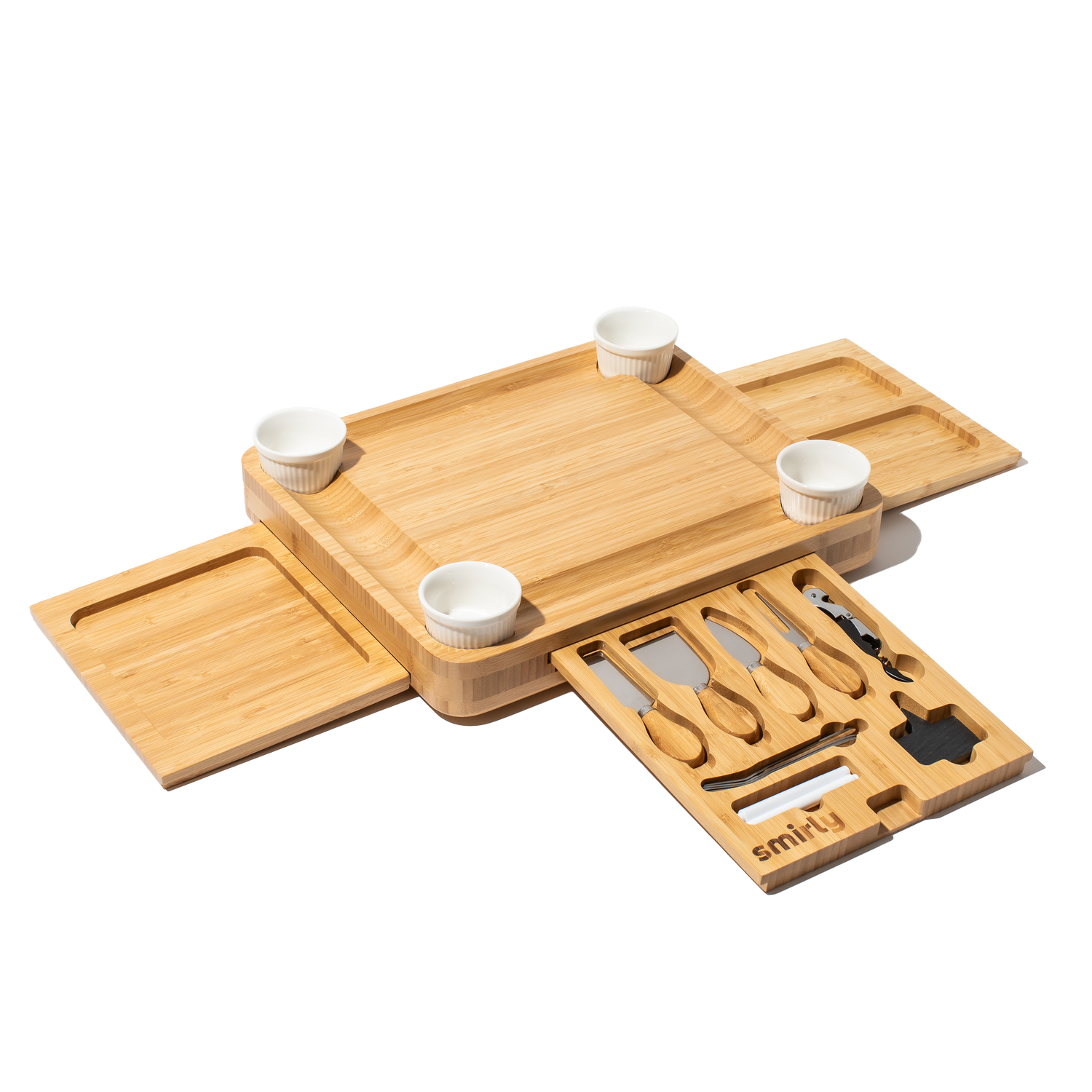 Bamboo 3 Drawer Charcuterie Board Set