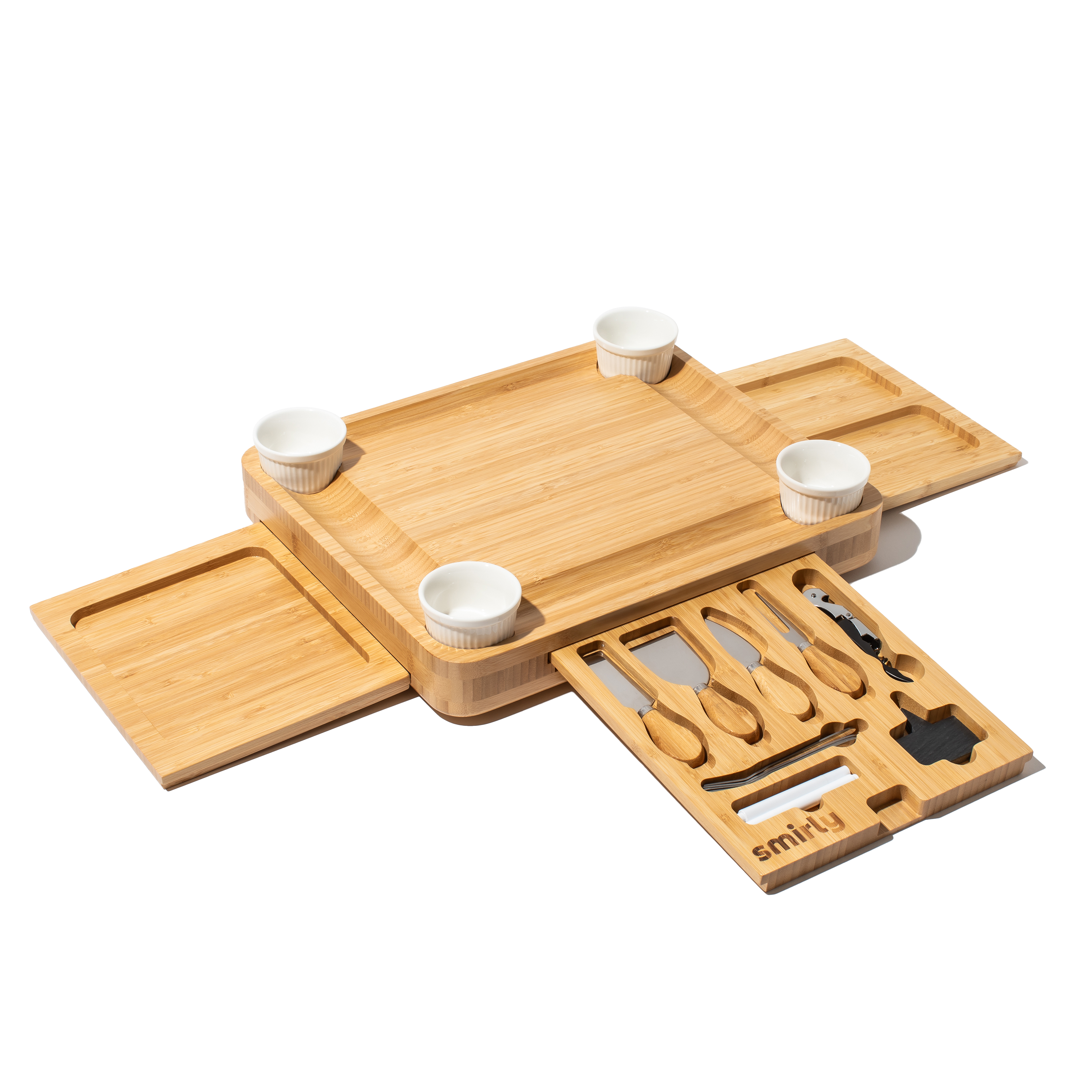 Bamboo 3 Drawer Charcuterie Board Set