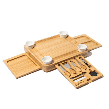 Bamboo 3 Drawer Charcuterie Board Set